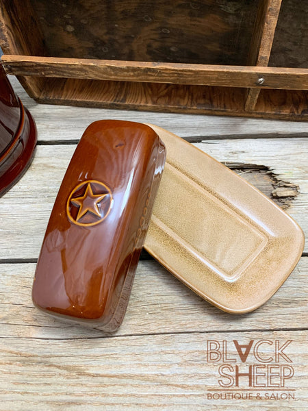 Wild West Butter Dish - Black Sheep Boutique and Salon