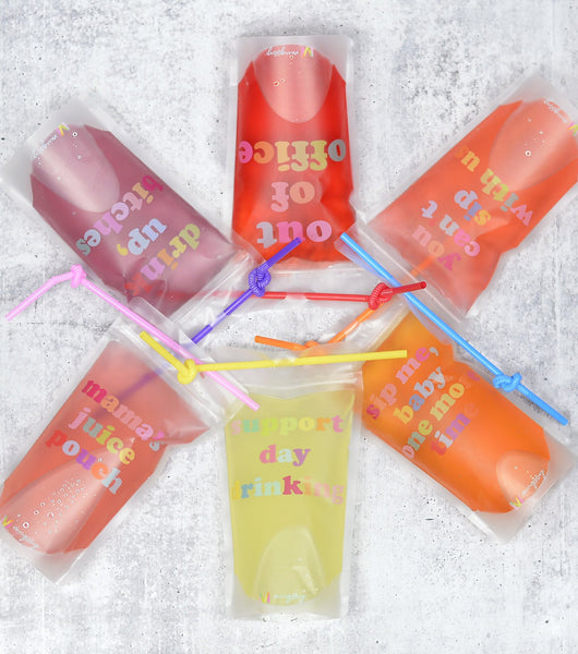 Adult Drink Pouches with Straw