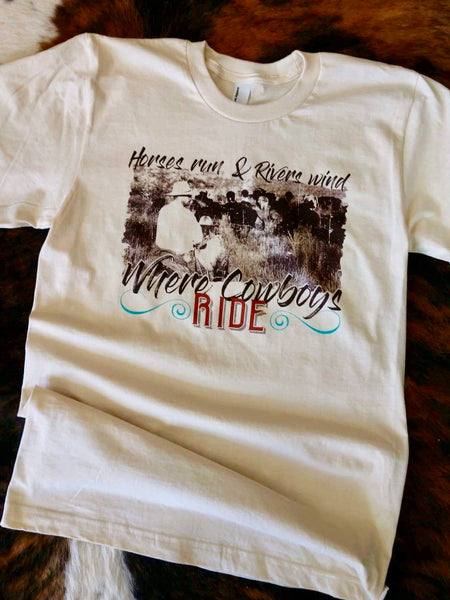 Cowboys Ride Unisex Tee - Black Sheep Boutique and Salon