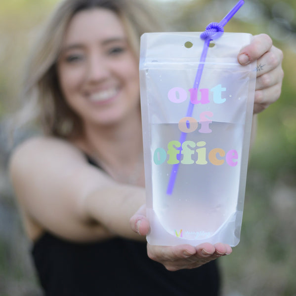 Adult Drink Pouches with Straw