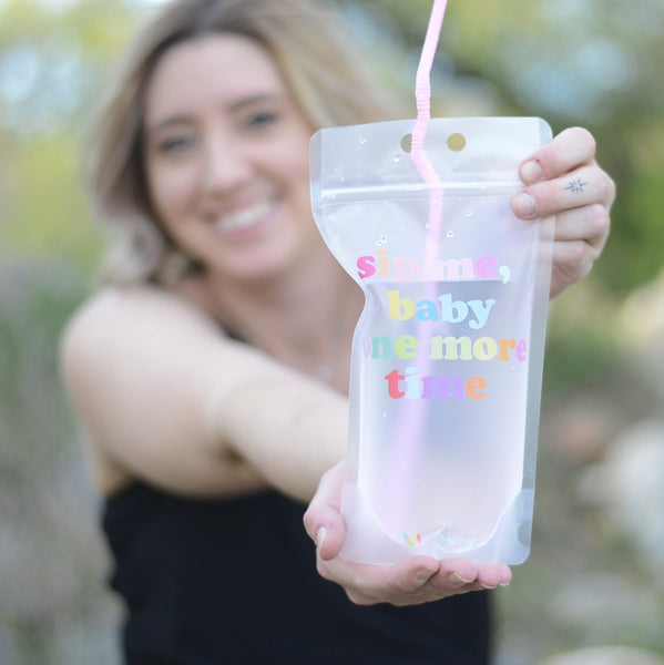 Adult Drink Pouches with Straw
