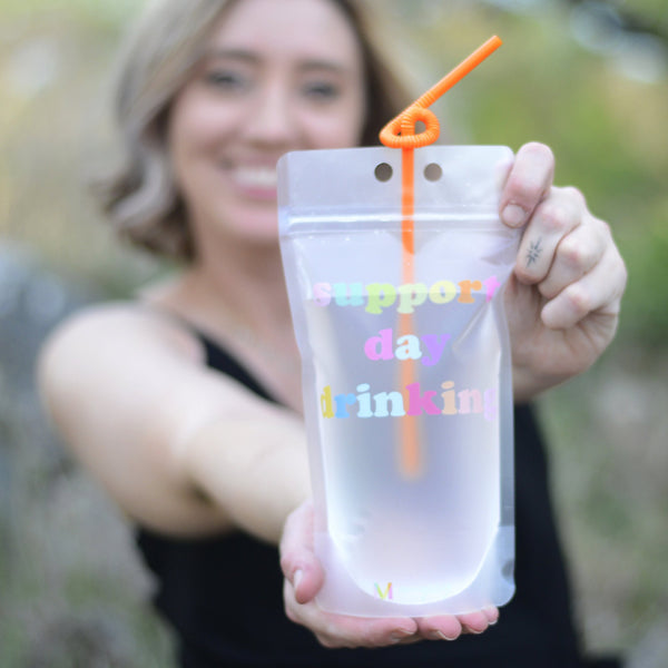 Adult Drink Pouches with Straw