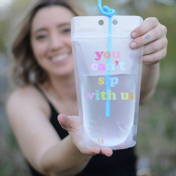 Adult Drink Pouches with Straw