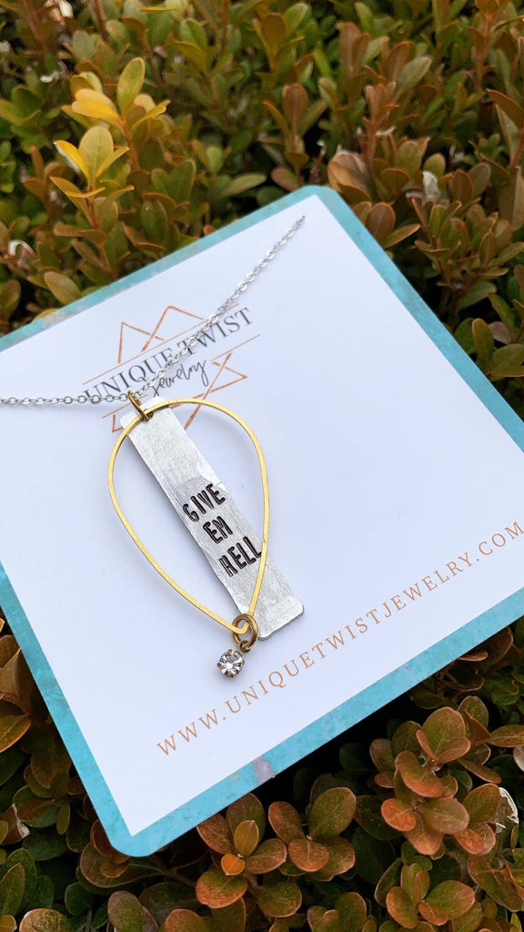 Give 'Em Hell Necklace – Black Sheep Boutique and Salon