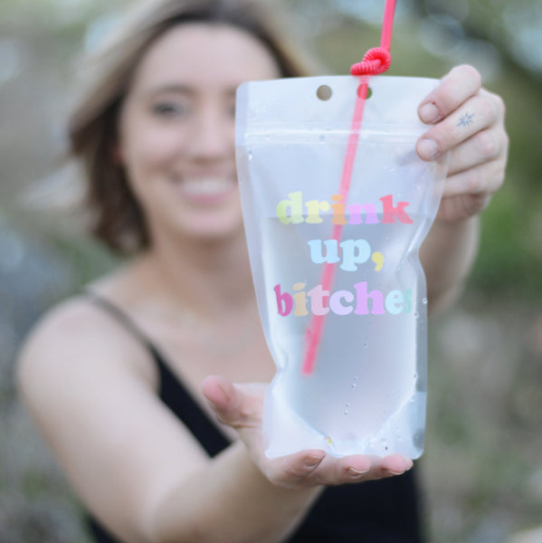 Adult Drink Pouches with Straw